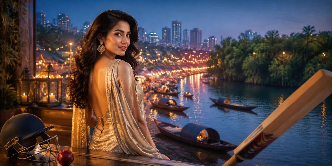 সুন্দরবনে সমুদ্র সৈকতে ক্রিকেট বেটিং করছে খেলোয়াড়